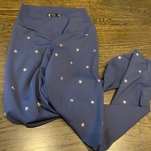 Crossover front star leggings